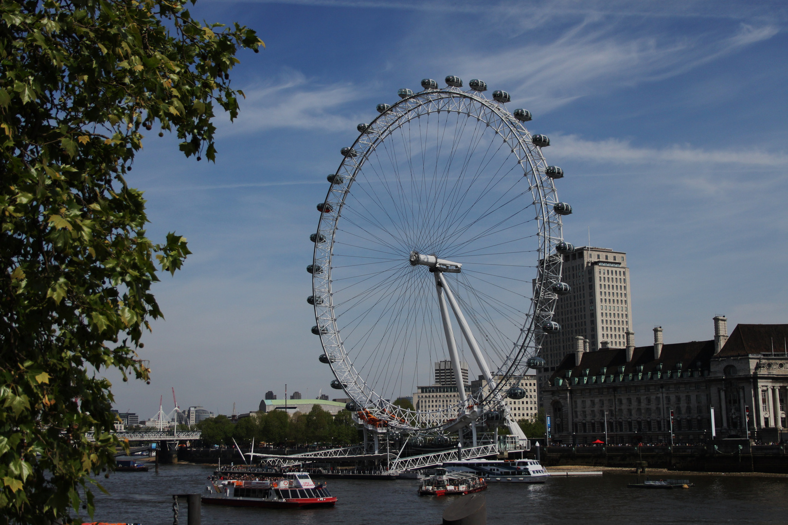 London Eye im Frühling