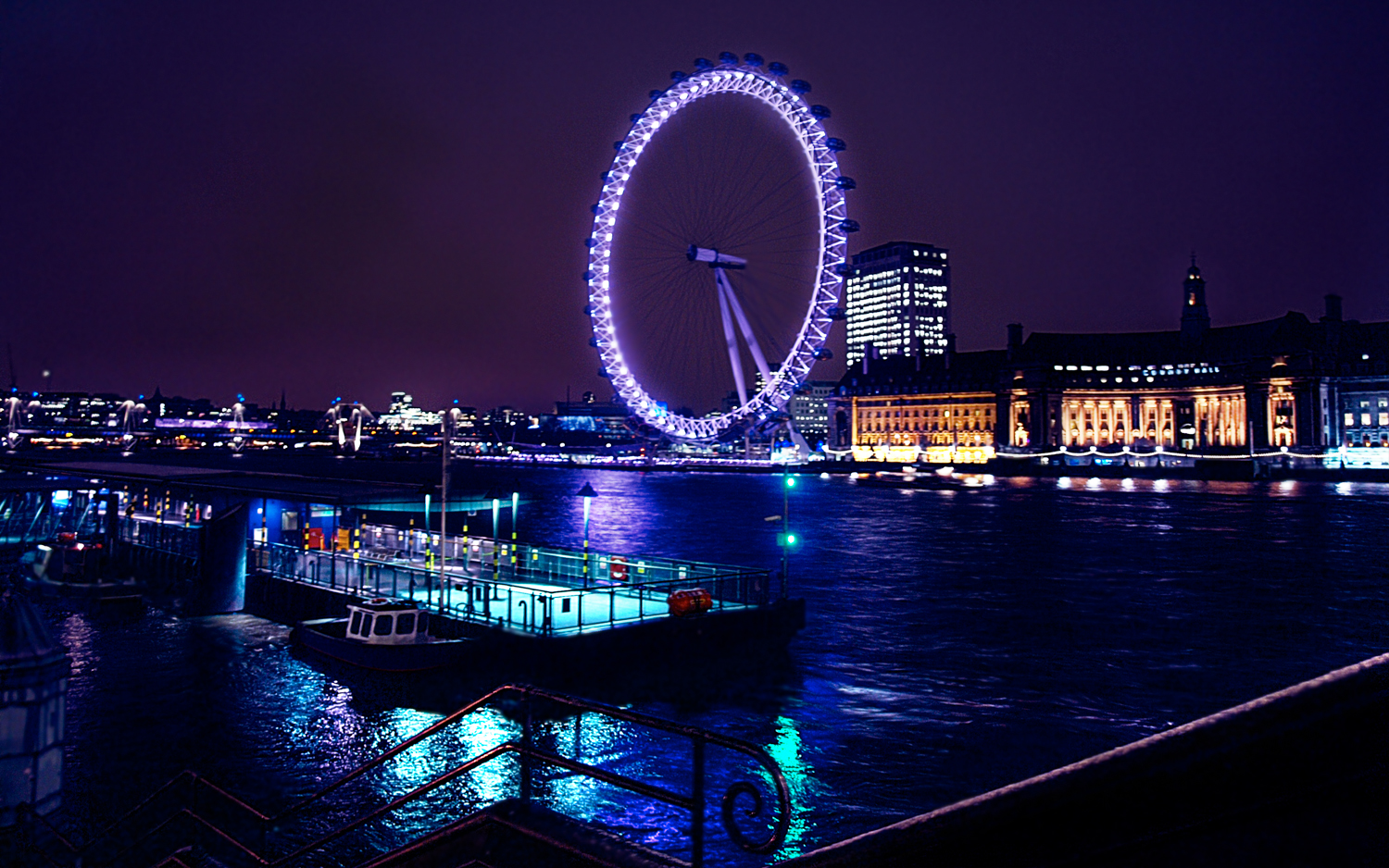 London Eye im Winter