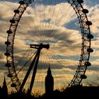 London Eye - mit Big Ben