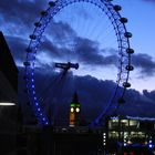 London Eye mit Elizabeth Tower (Big Ben) ;-)