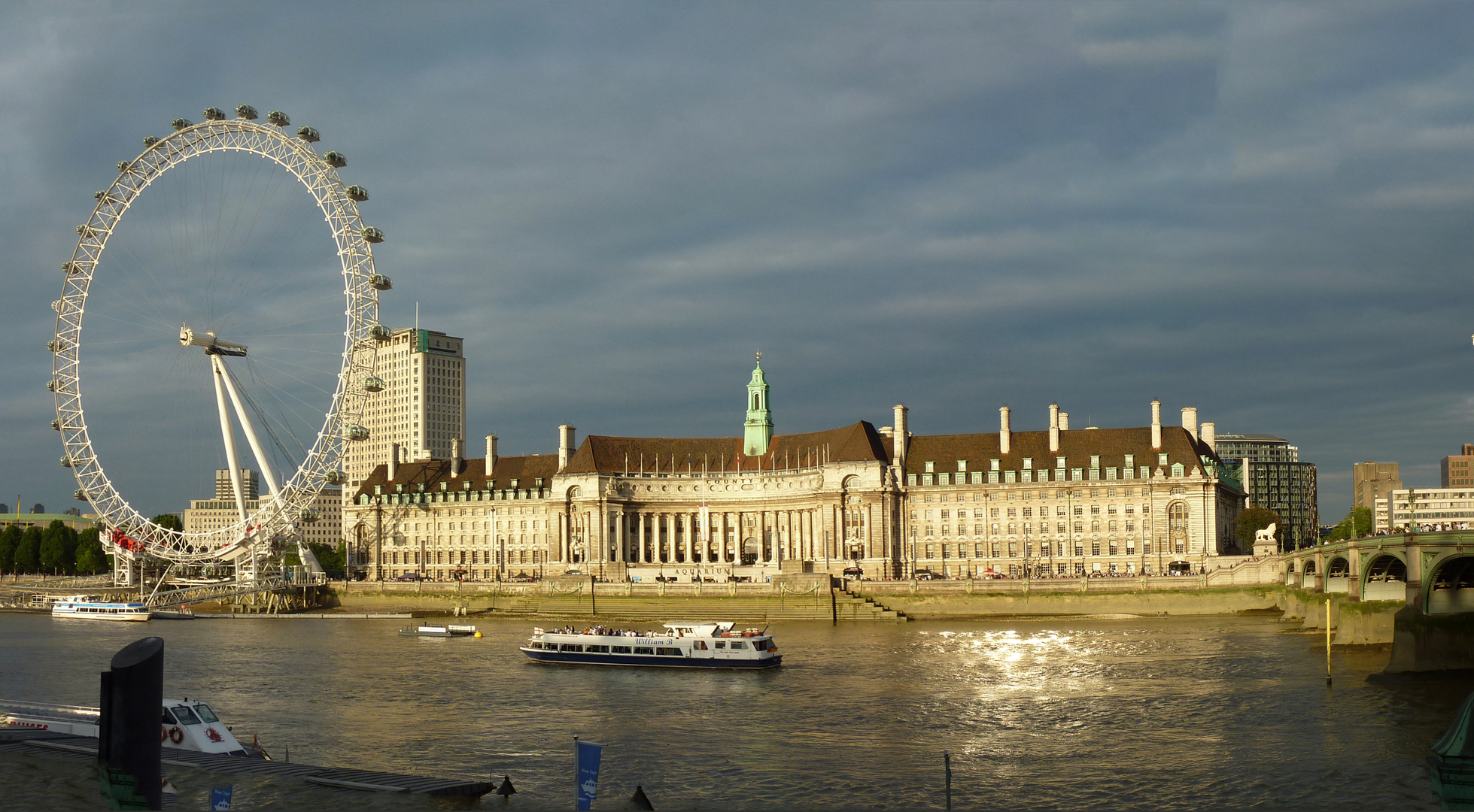 London Eye mit Themse