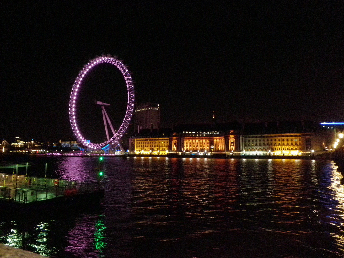 London Eye nocturno