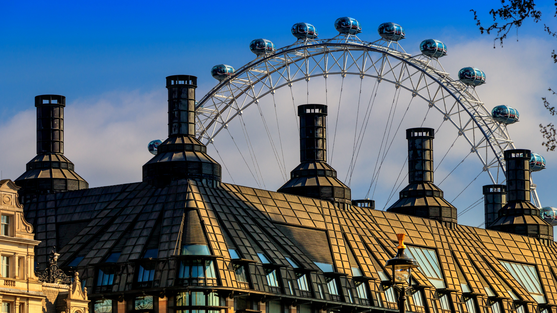 London Eye over Portcullis House