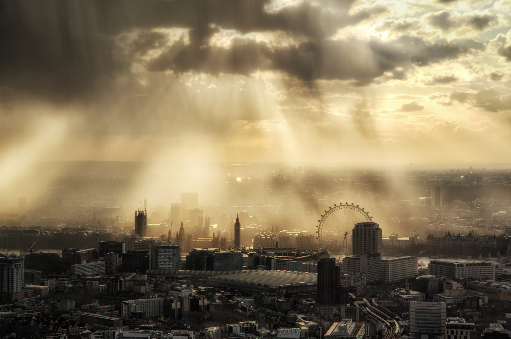 London Eye und Big Ben.