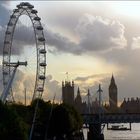 London Eye von der Waterloo Bridge