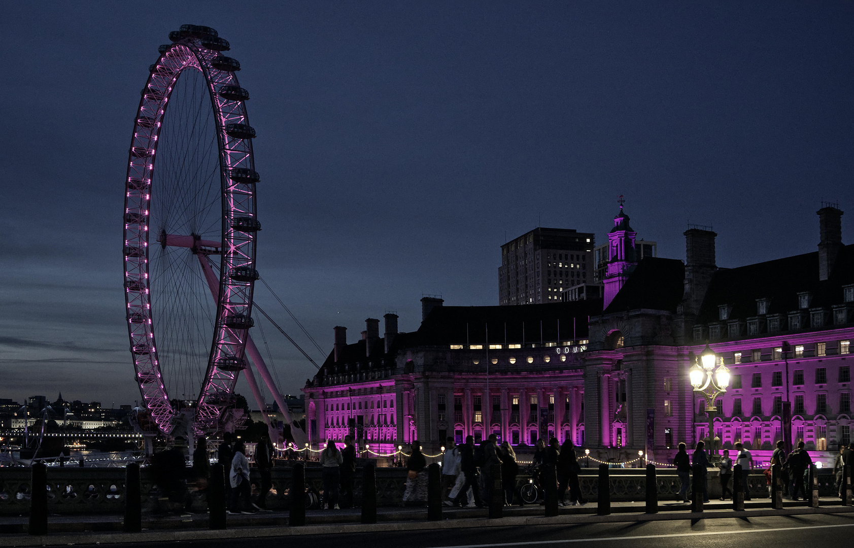 London Eye von der Westminster Bridge