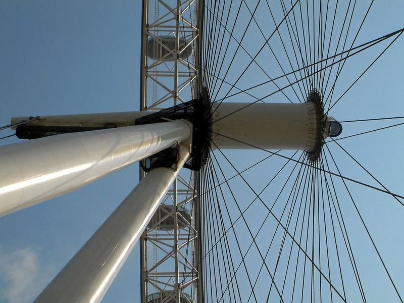 London-Eye von unten