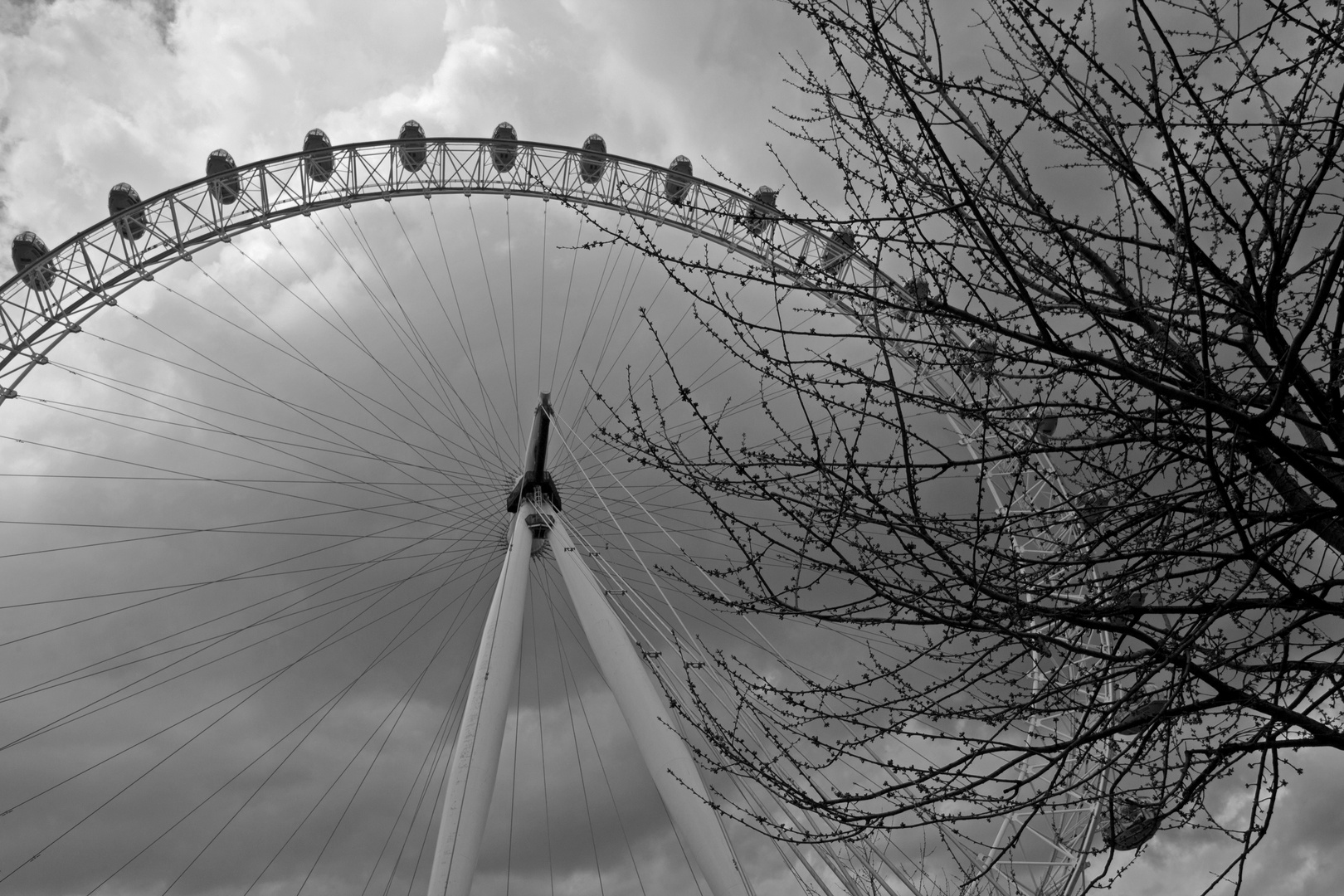 London Eye - vor dem Gewitter