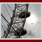 London Eye with a fly