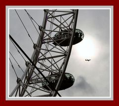 London Eye with a fly