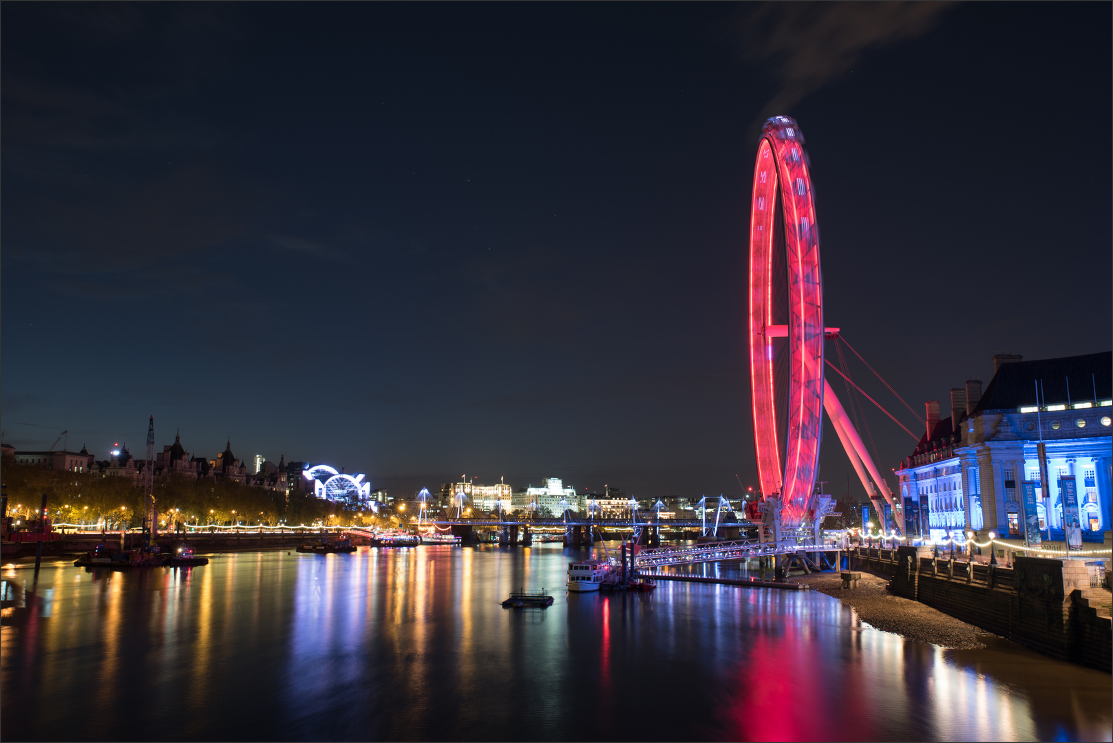 London Eye zur blauen Stunde