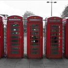 London - Five Red Telephon Boxes