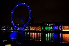 London in einer Dezember Nacht