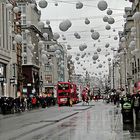 London in the rain