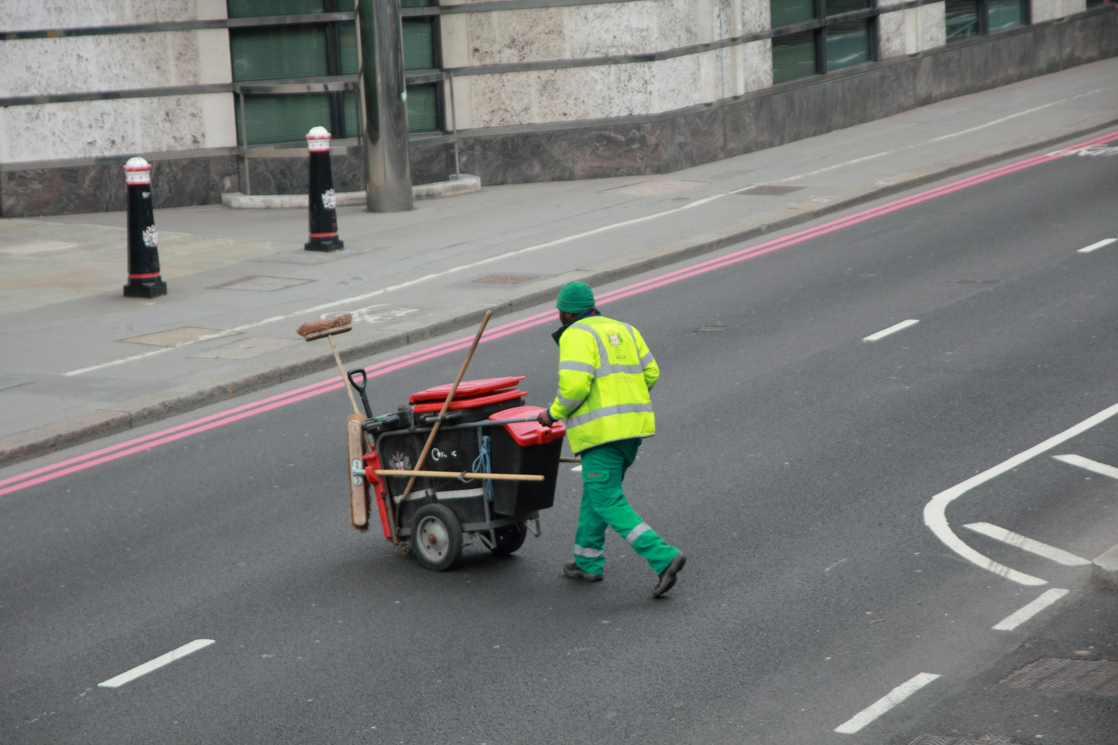 London - man at work