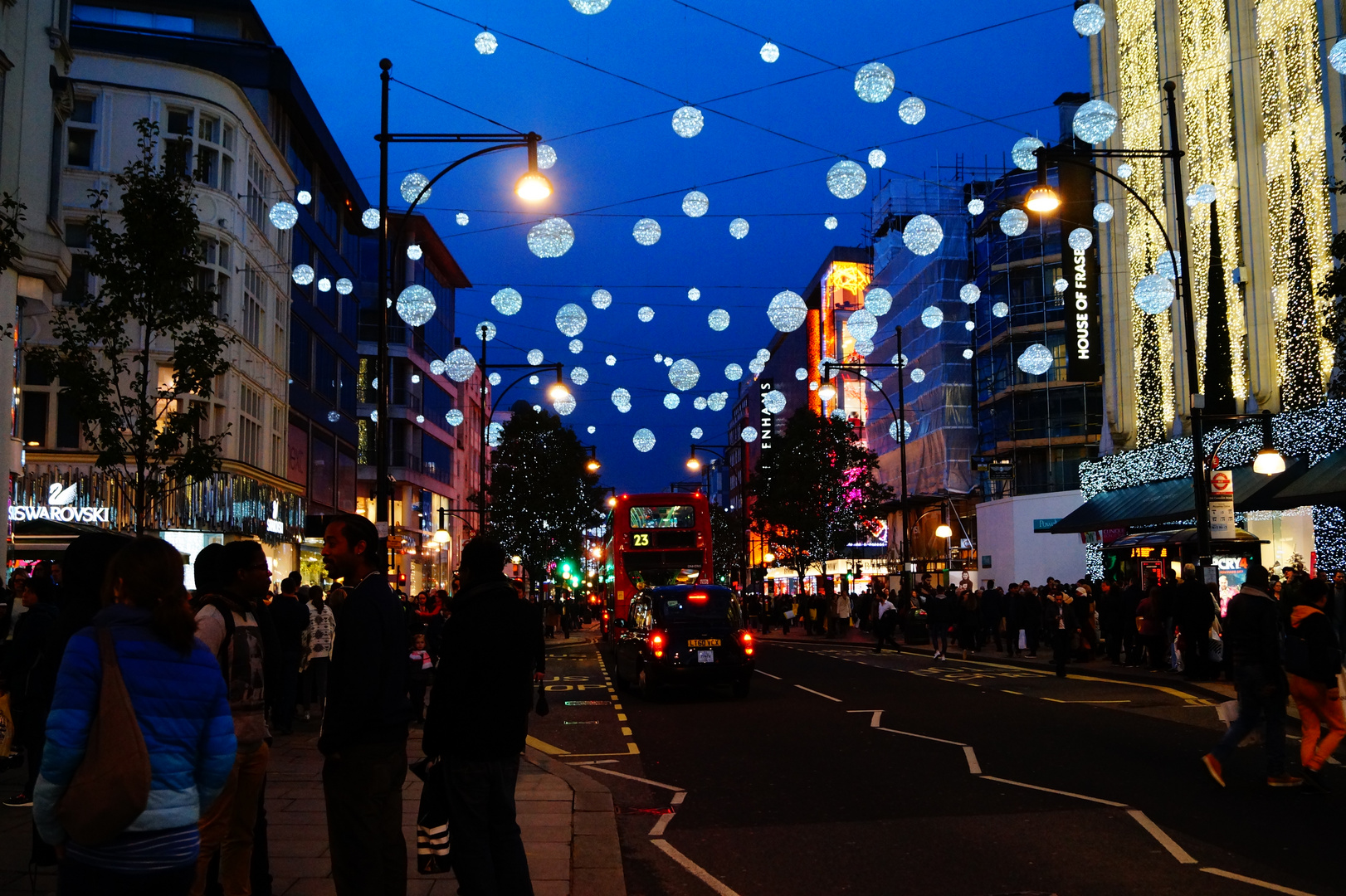 London - Oxford street during Christmas time