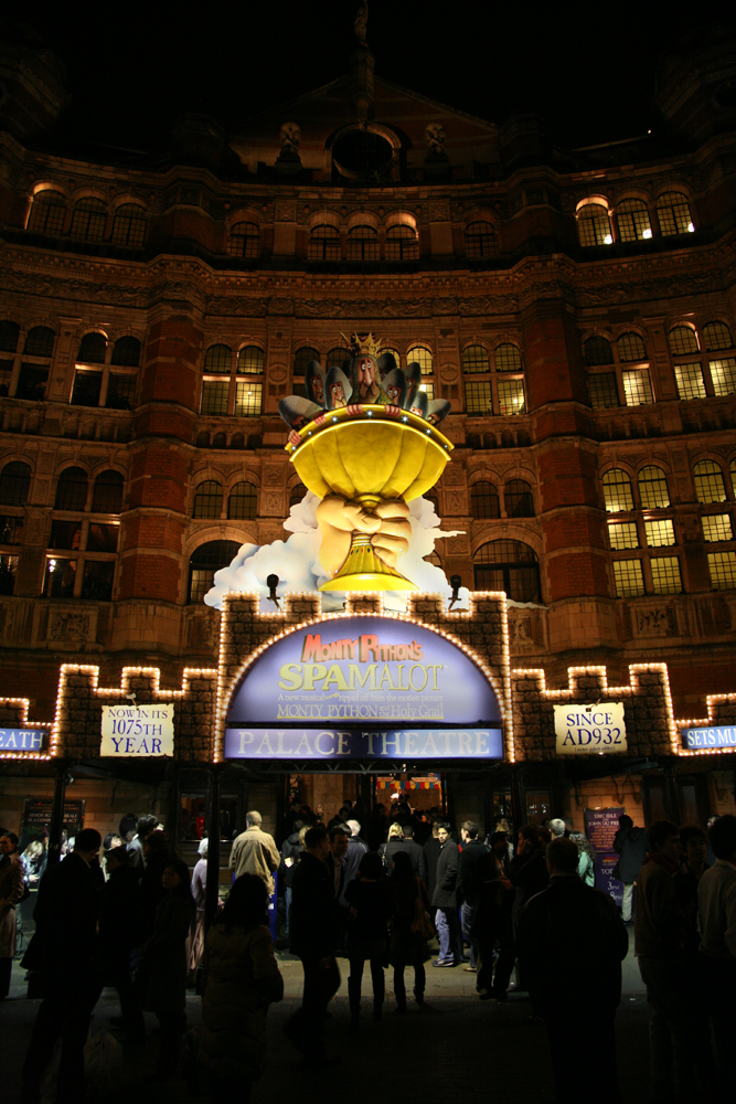 London Palace Theatre Monty Python Spamalot Musical