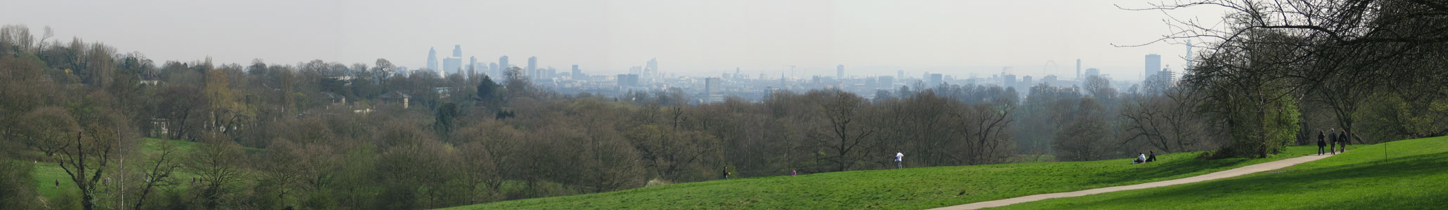 London-Panorama von Hampstead Heath