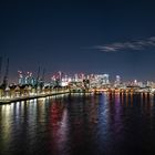 London Skyline am Victoria Dock