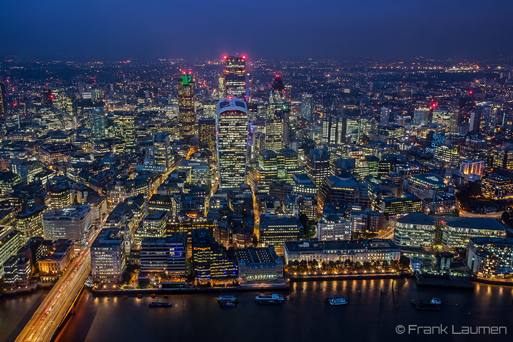 London, The Shard, Blick auf die City of London