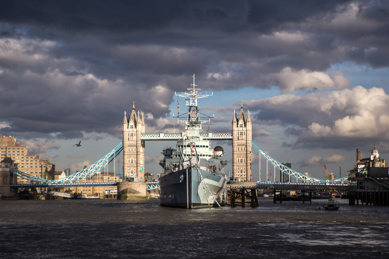London Tower Bridge HMS Belfast