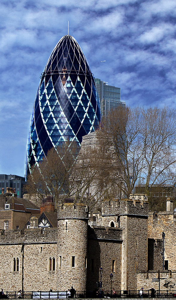 London Tower + The Gherkin