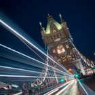 London traffic lights (Tower brige, at Night)