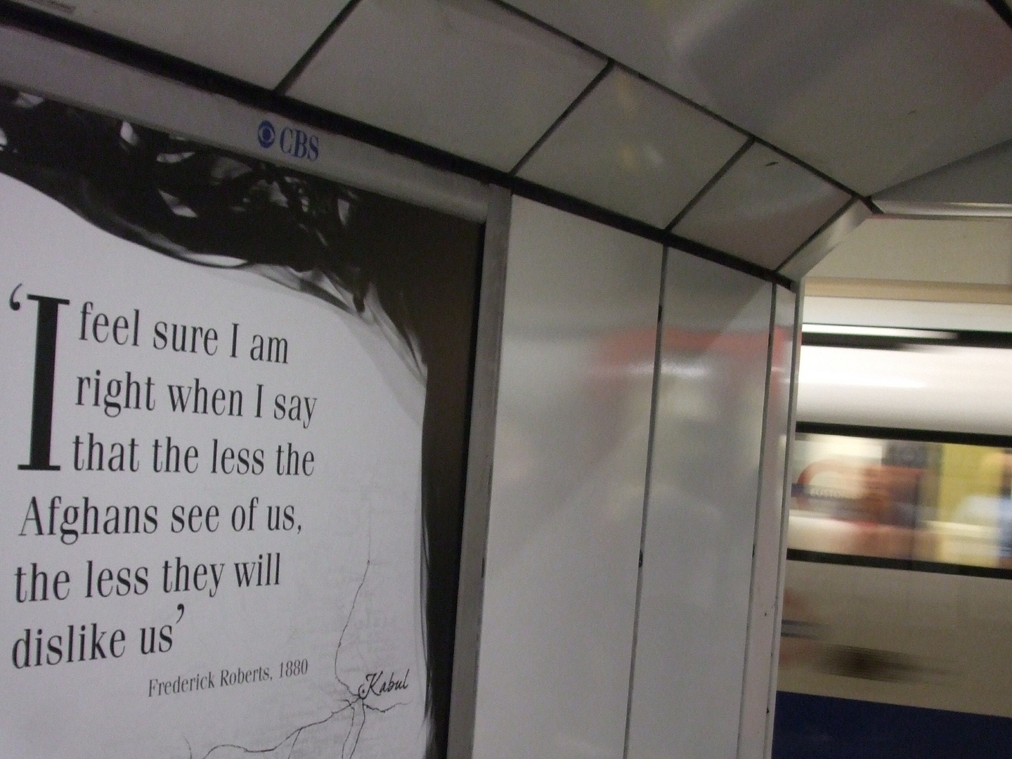 London underground- with a message.