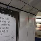 London underground- with a message.