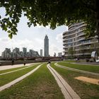 London - Vauxhall - Riverside Walk Gardens With Vauxhall Bridge and MI6 Headquarter