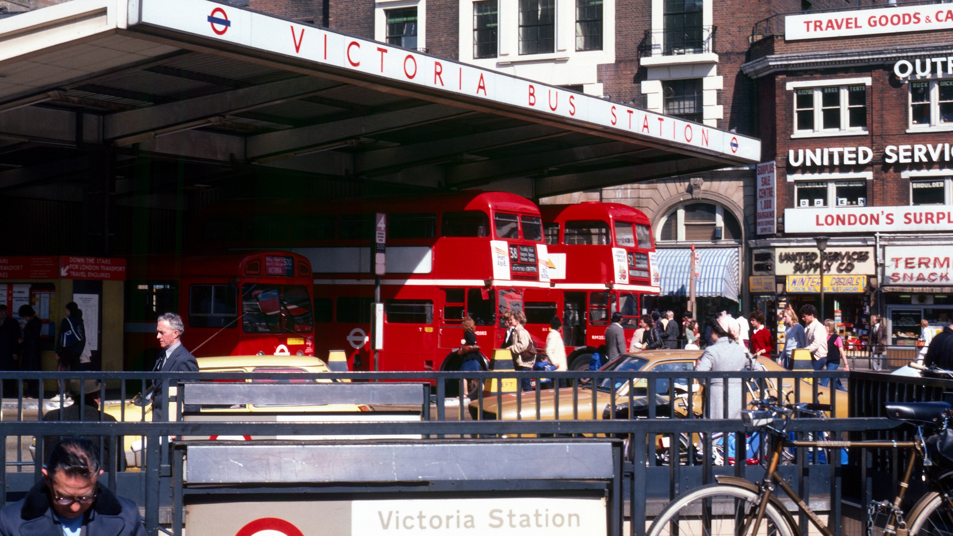London Victoria Bus Station 1981