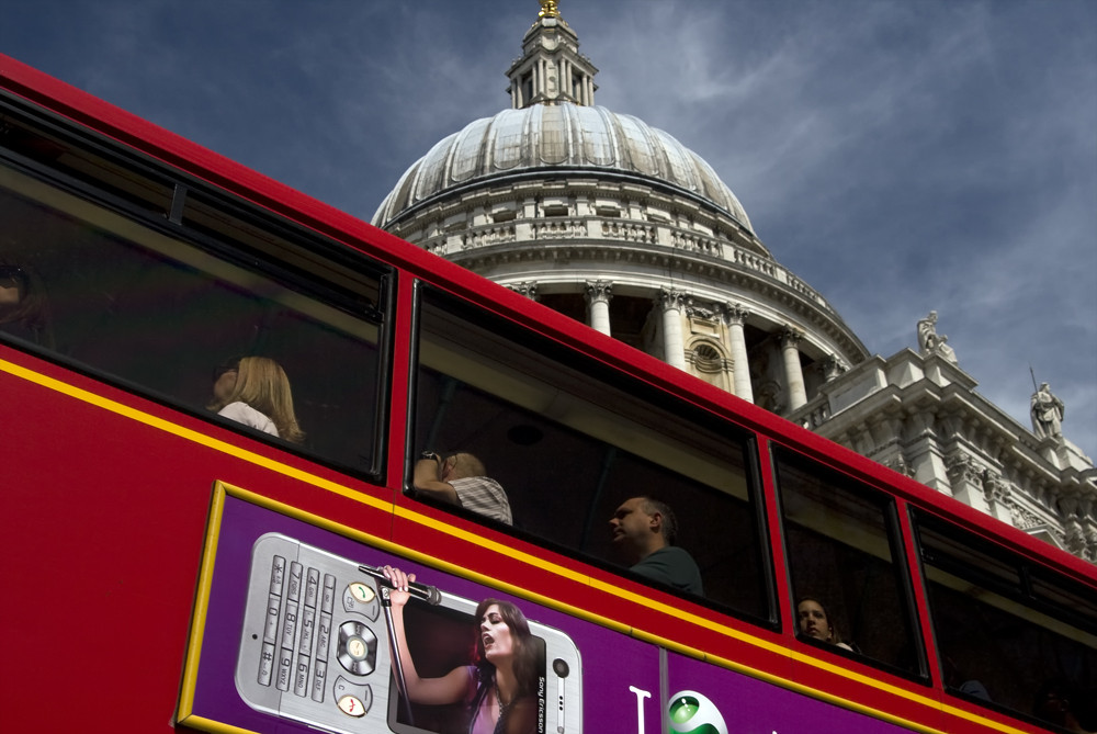 London views one oder Menschen im Bus