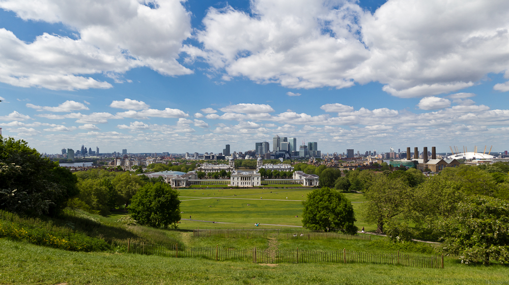 London vom Greenwich Park aus gesehen