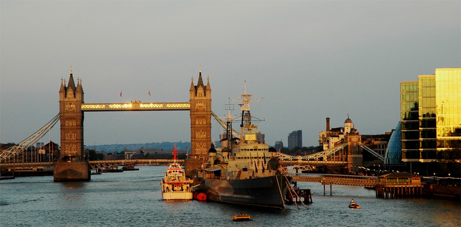 london von der sonne geblendet