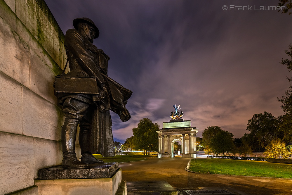 London - Wellington Arch mit dem War Memorial