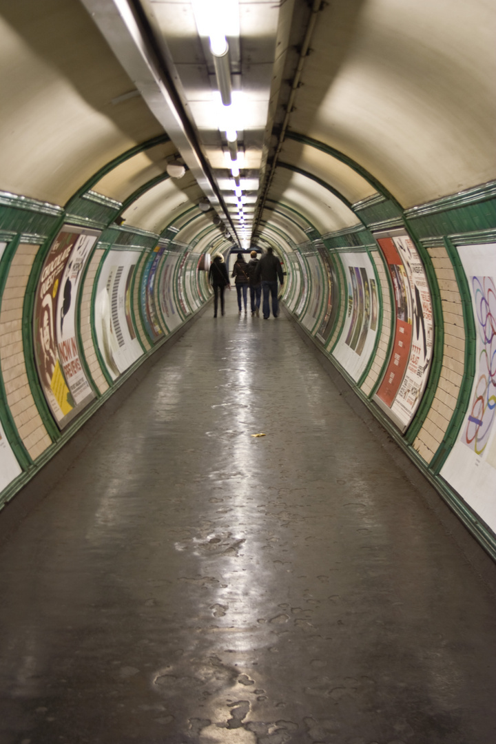 Londoner U-Bahn Fußweg