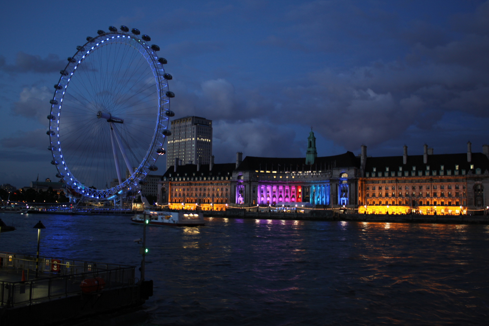 Londoneye bei Nacht