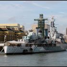 LONDON`S FLOATING NAVAL MUSEUM