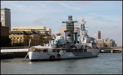 LONDON`S FLOATING NAVAL MUSEUM