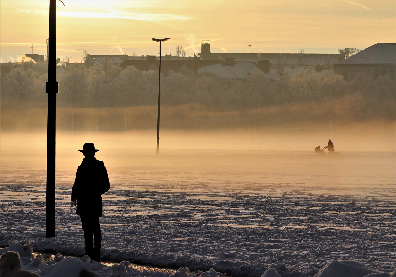 lone man standing 