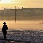 lone man standing 