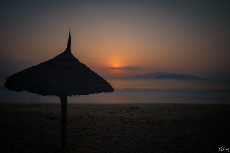 Loneliness on the beach of Nha Trang, Vietnam