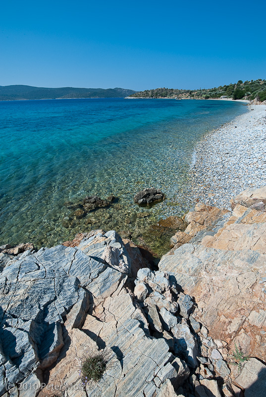 Lonely beach on the south-east coast / Samos 2010