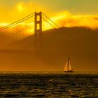 Lonely Boat at the Golden Gate