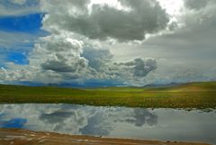 Lonely lake near Amdo