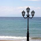 Lonely lamp at Beach - Chalkidiki