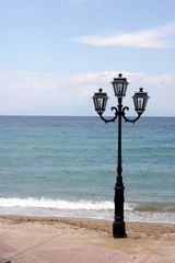 Lonely lamp at Beach - Chalkidiki