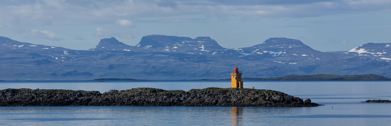 Lonely lighthouse by the sea