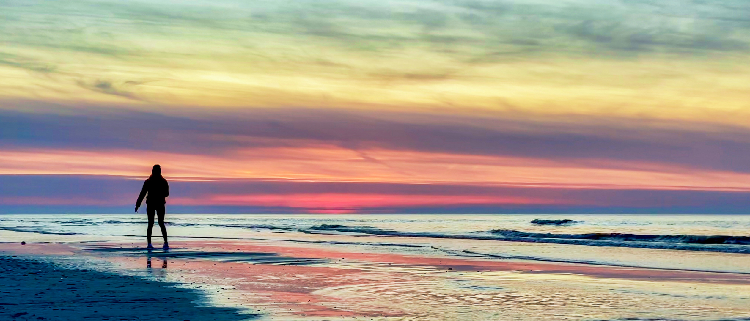 lonely on the beach