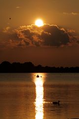 lonesome canoeist